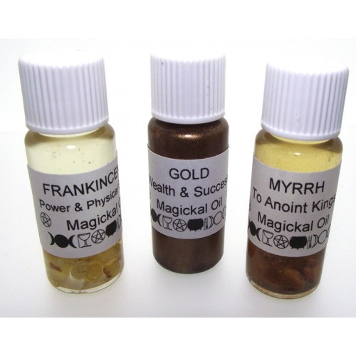 Full set of Gold Frankincense and Myrrh 10ml Oils